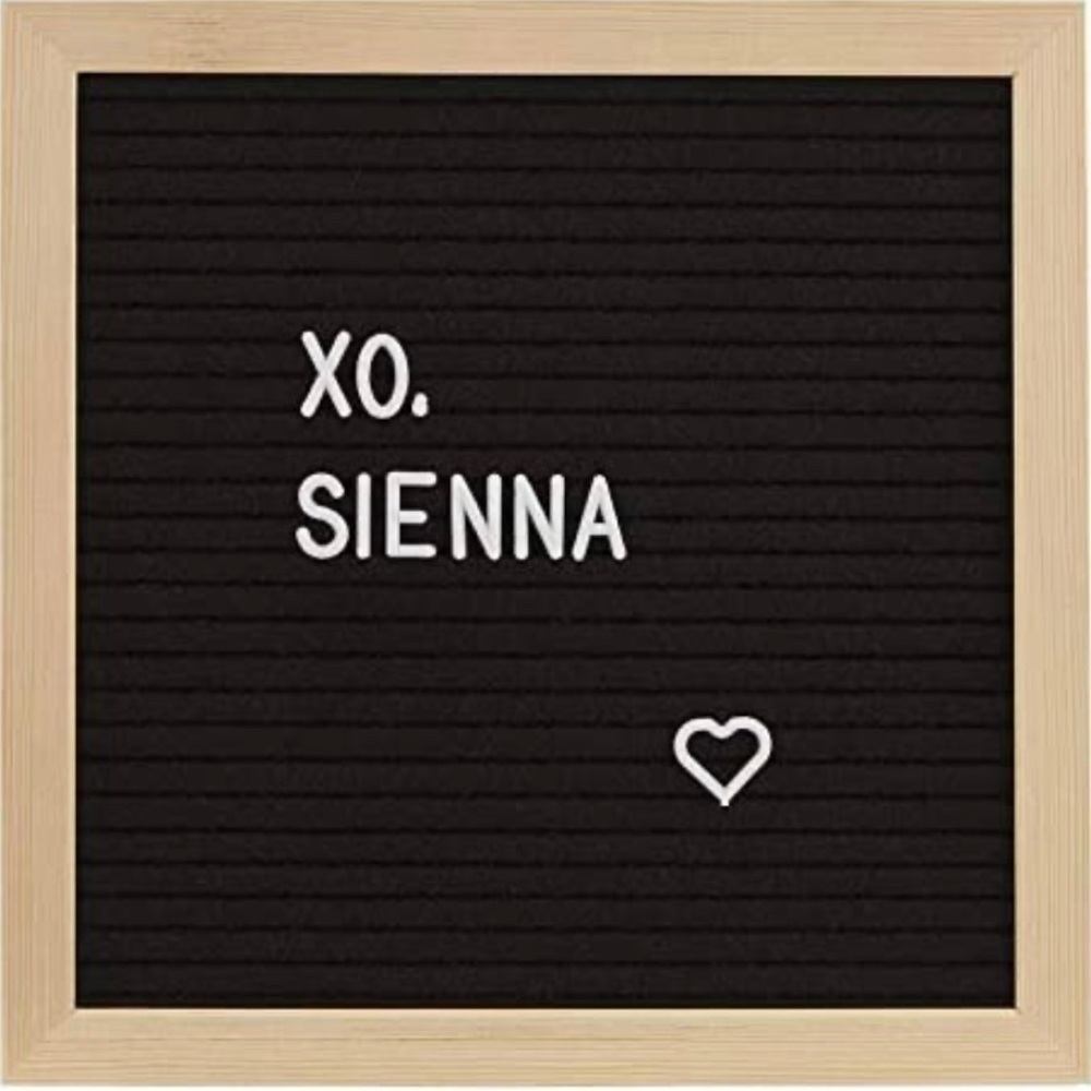 OX, Sienna Felt Message Board 11.2x10.4x1.5”